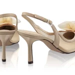 Elegant Women’s Shoes 8086 Nappa+Mesh Beige