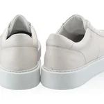 Men genuine leather sports shoes 6897 Vitello White