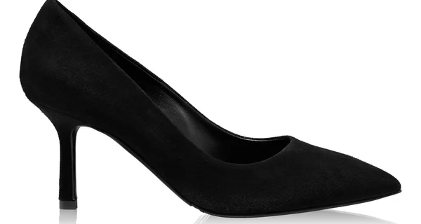High-heel Pointed Toe Pumps 8026 Camoscio Black