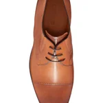 Men Natural Leather Shoes 6856 Vitello Foro Cuoio