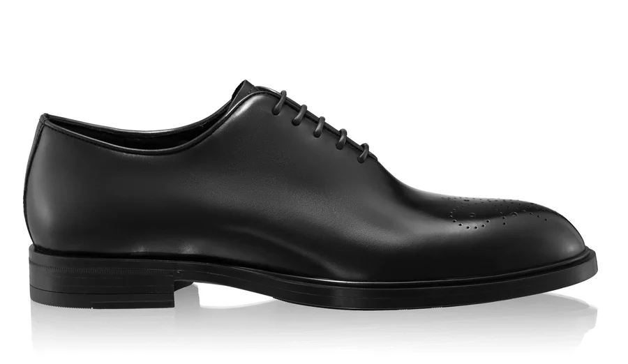 Men Genuine Leather Casual Shoes 7768 Vitello Black
