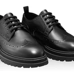 Men Leather Casual Shoes  7319 Vitello Black