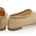 Women's Ballerinas 8442 Suede+Mesh Beige
