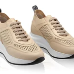 Women sport shoes 8132 Vitello+Beige Mesh