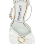 Bridal Leather Sandals 8441 Vitello White