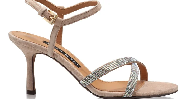 Women Leather Sandals 8030 Camoscio Beige