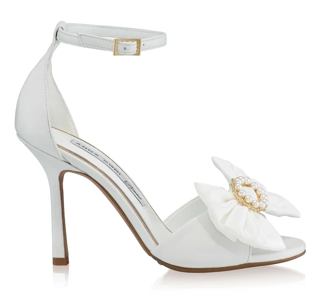 Bridal Leather Sandals 8441 Vitello White