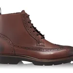 Men leather boots 6925 Vitello Brown