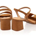 Women Leather Sandals 8042 Camoscio Camel
