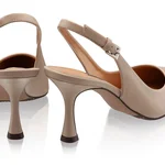 Mid-heel Slingback Pumps 5728 Vitello Beige