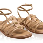 Women Leather Sandals 8365 Vitello Cappuccino