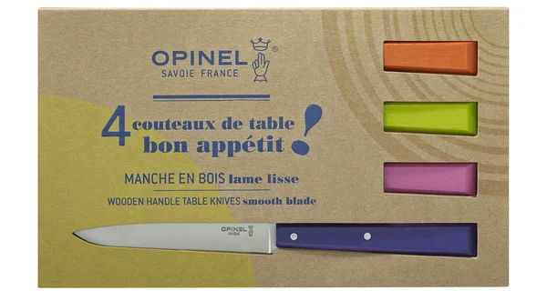 Coffret de 4 couteaux de table N°125 Bon Appétit Pop