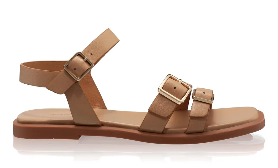 Women Leather Sandals 8356 Vitello Cappuccino