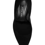 Mid-heel Suede Pointed Toe Pumps 7868 Camoscio Black