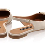 Women Ballerina Flats 7505 Vitello Panna