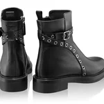 Women Leather Boots 8167 Vitello Black