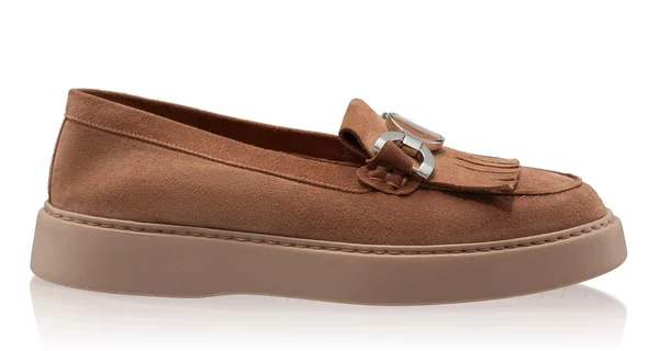 Women Casual Genuine Leather Loafers  8137 Crosta Brown
