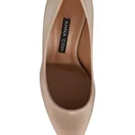 Mid-heel Pointed Toe Pumps 6146 Vitello Beige
