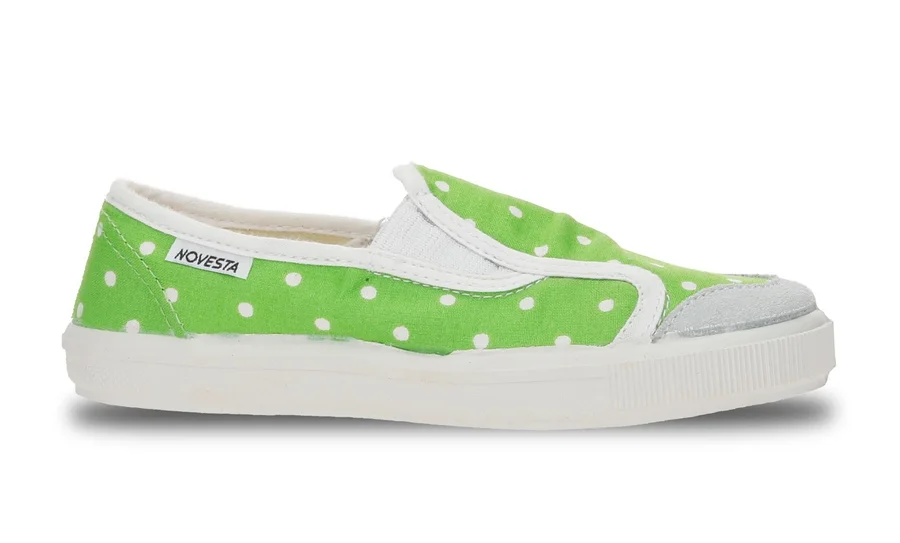 Slip-on Kid Dots Green