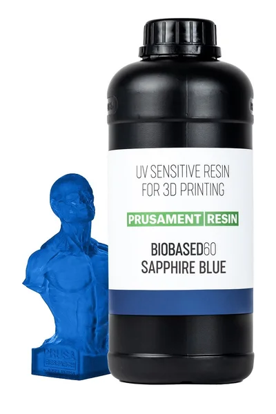 Prusament Resin BioBased60 Sapphire Blue 1kg