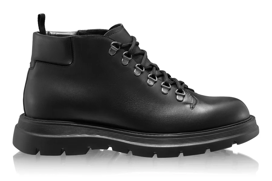 Men Leather Boots 7736 Vitello Black