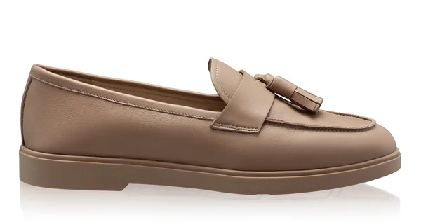 Women Leather Casual Loafers 7517 Vitello Taupe