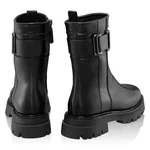 Women's Genuine Leather Ankle-Boots 8163 Vitello Black