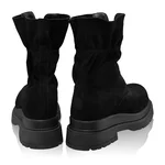 Women's leather ankle-boots 8257 Crosta Black