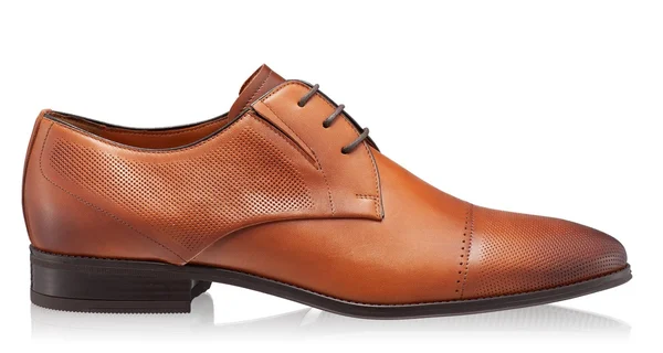 Men Natural Leather Shoes 6856 Vitello Foro Cuoio