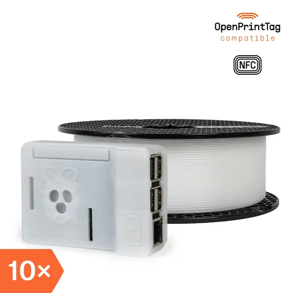 Prusament PETG V0 Natural 1kg (NFC) – Multipack 10 pcs