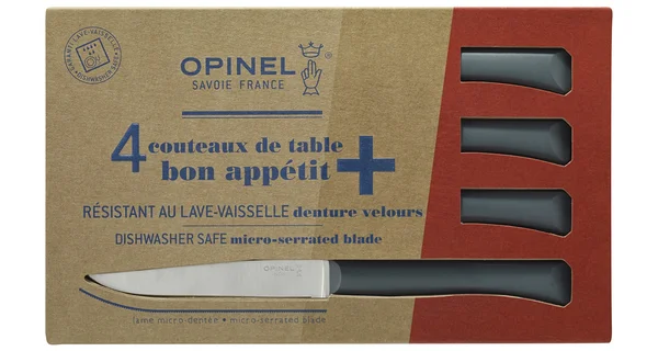 Coffret de 4 couteaux de table Bon Appétit + Anthracite