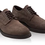 Men Suede Leather Loafers 7664 Crosta T. Moro