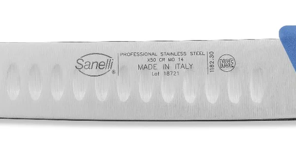 Sanelli Coltello Scimitarra Olivato Cm.30 Azzurra