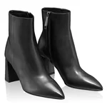 Leather Ankle Boots 7963 Vitello Black