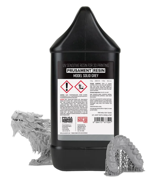 Prusament Resin Model Solid Grey 5kg
