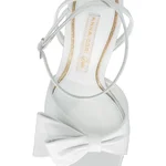 Women Bridal Leather Sandals 8486 Vitello White