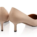 Kitten-heel Leather Pumps 8087 Vitello Nude