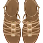 Women Leather Sandals 8365 Vitello Cappuccino