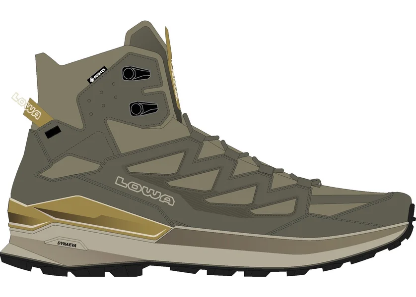 TETONIX GTX MID - OLIVE/AMBER GREEN