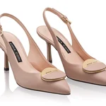 Mid-heel Slingback Pumps 8062 Vitello Nude