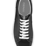 Men genuine leather sports shoes 6897 Vitello Black