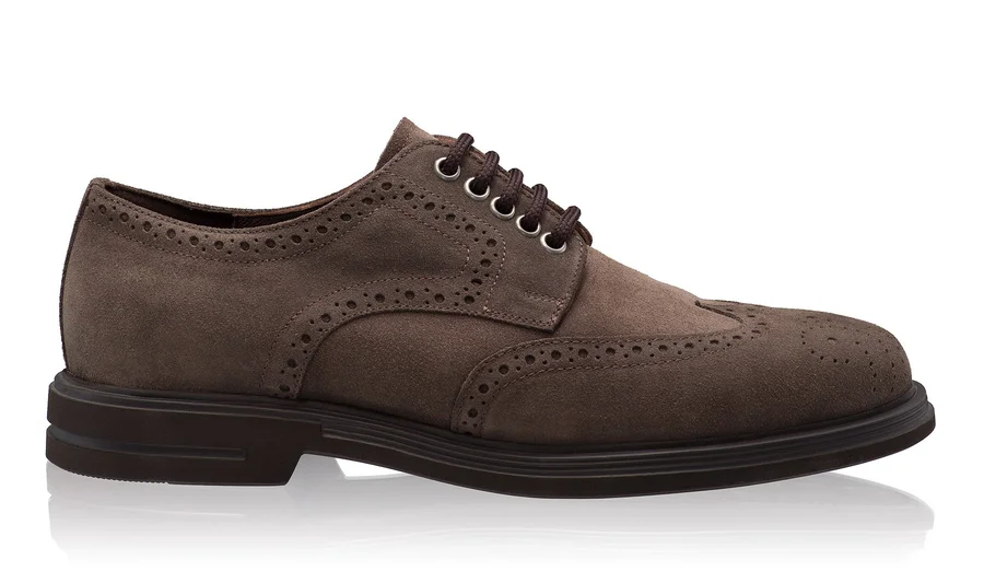 Men Suede Leather Loafers 7664 Crosta T. Moro