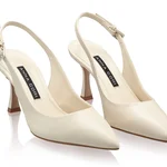 Mid-heel Slingback Pumps 5728 Vitello Panna