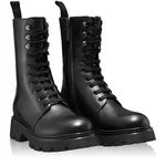 Women Leather Casual Boots 6263 Vitello Black