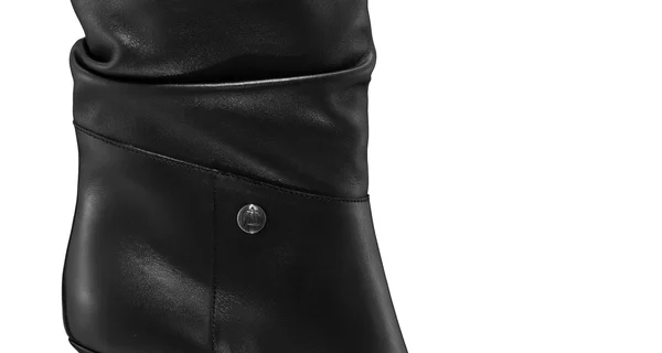 Mid-heel Leather Boots 6476 Vitello Black