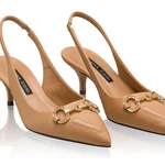 Mid-heel Slingback Pumps 8429 Bottalato Cappuccino