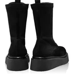 Women Ankle-Boots 7940 Camoscio Black
