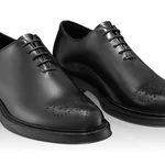 Men Genuine Leather Elegant Shoes 7657 Vitello Black