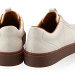 Men Leather Sport Shoes 7610 Bottalato Panna