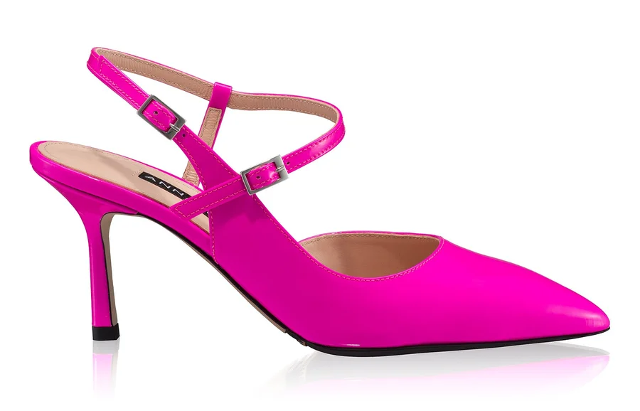 Mid-heel Slingback Pumps 8460 Lac Fuxia